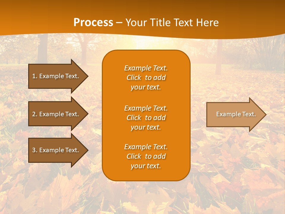 Landscape Autumn Yellow PowerPoint Template