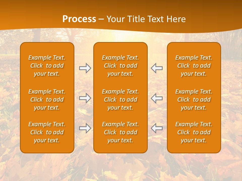 Landscape Autumn Yellow PowerPoint Template