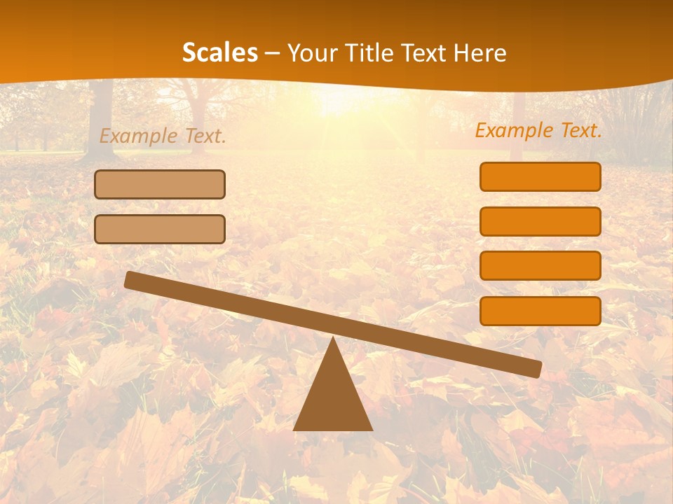 Landscape Autumn Yellow PowerPoint Template