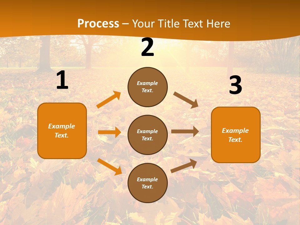 Landscape Autumn Yellow PowerPoint Template