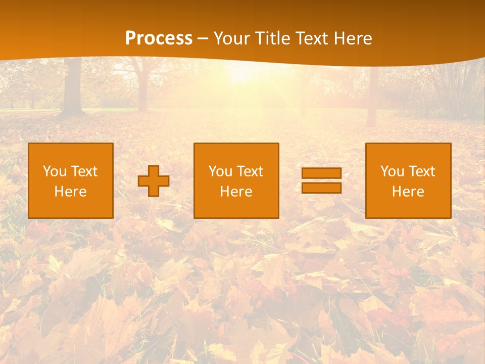 Landscape Autumn Yellow PowerPoint Template