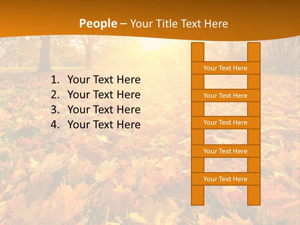 Landscape Autumn Yellow PowerPoint Template