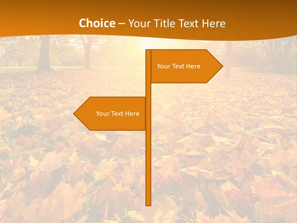 Landscape Autumn Yellow PowerPoint Template
