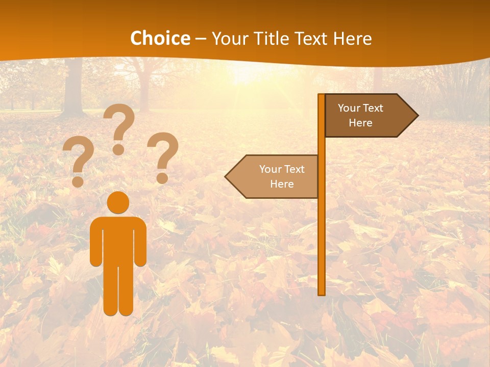 Landscape Autumn Yellow PowerPoint Template