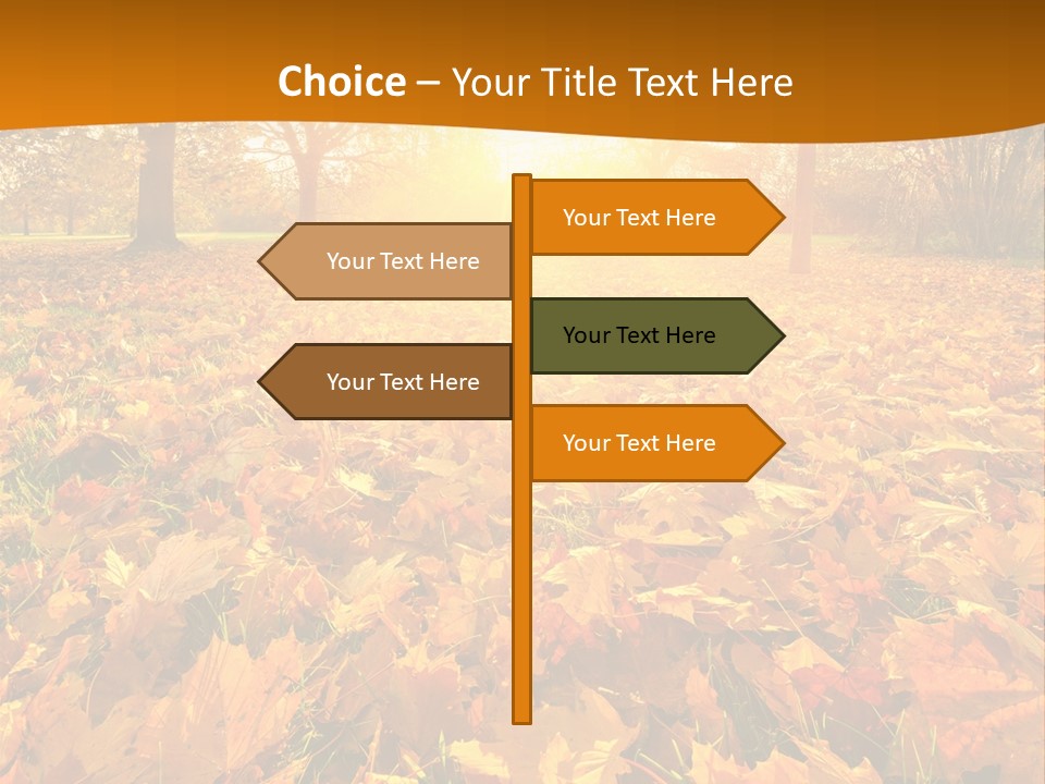 Landscape Autumn Yellow PowerPoint Template