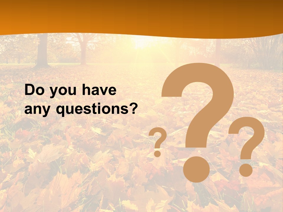 Landscape Autumn Yellow PowerPoint Template