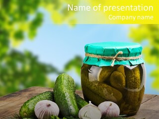 Macro Condiment Kitchen PowerPoint Template