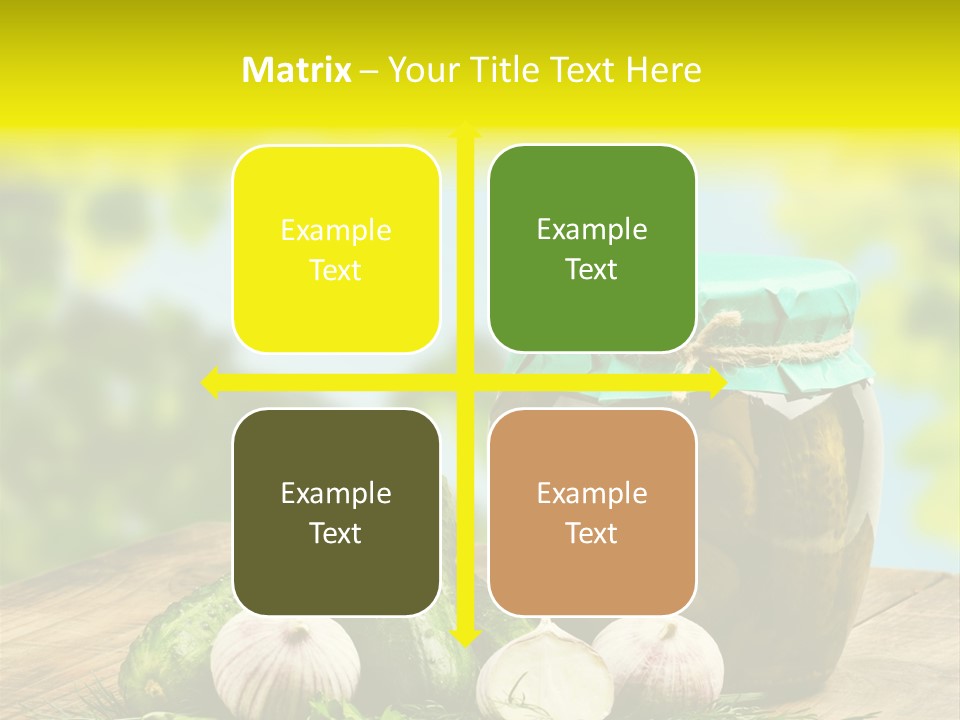 Macro Condiment Kitchen PowerPoint Template