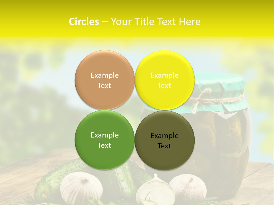 Macro Condiment Kitchen PowerPoint Template