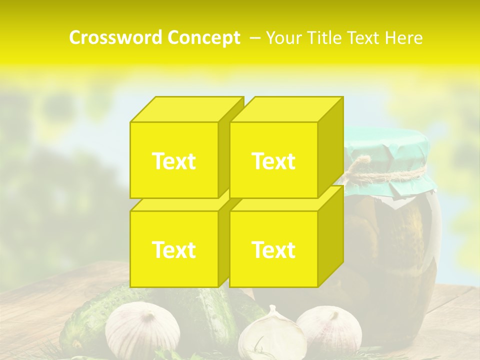 Macro Condiment Kitchen PowerPoint Template