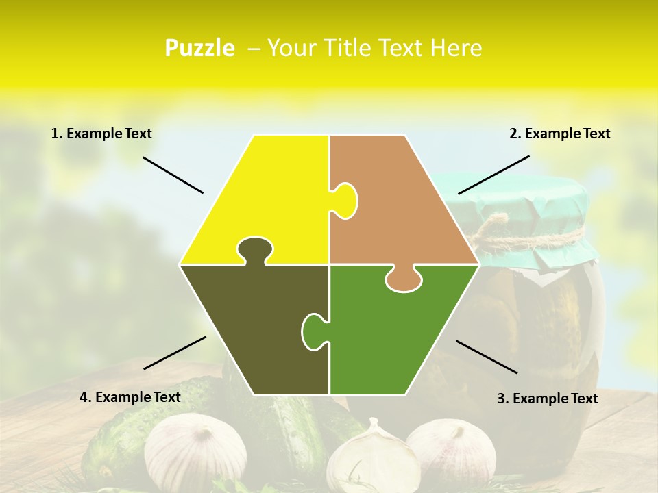 Macro Condiment Kitchen PowerPoint Template