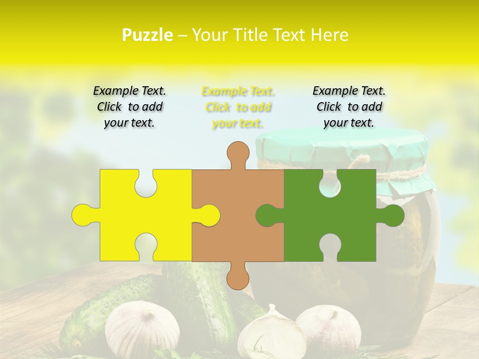 Macro Condiment Kitchen PowerPoint Template