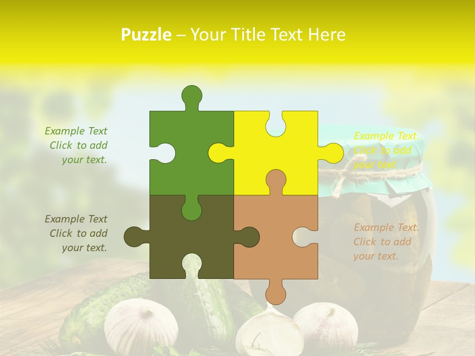 Macro Condiment Kitchen PowerPoint Template