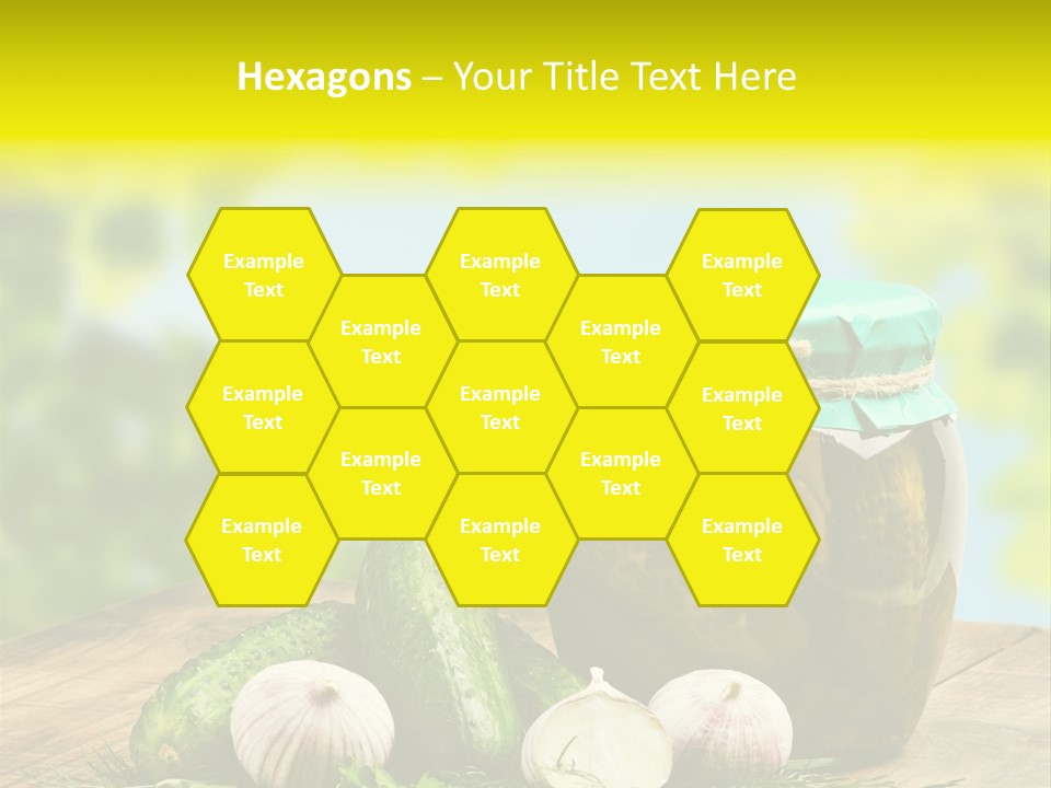 Macro Condiment Kitchen PowerPoint Template