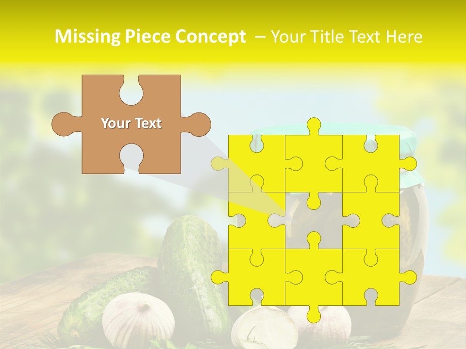 Macro Condiment Kitchen PowerPoint Template