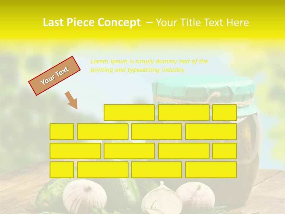 Macro Condiment Kitchen PowerPoint Template