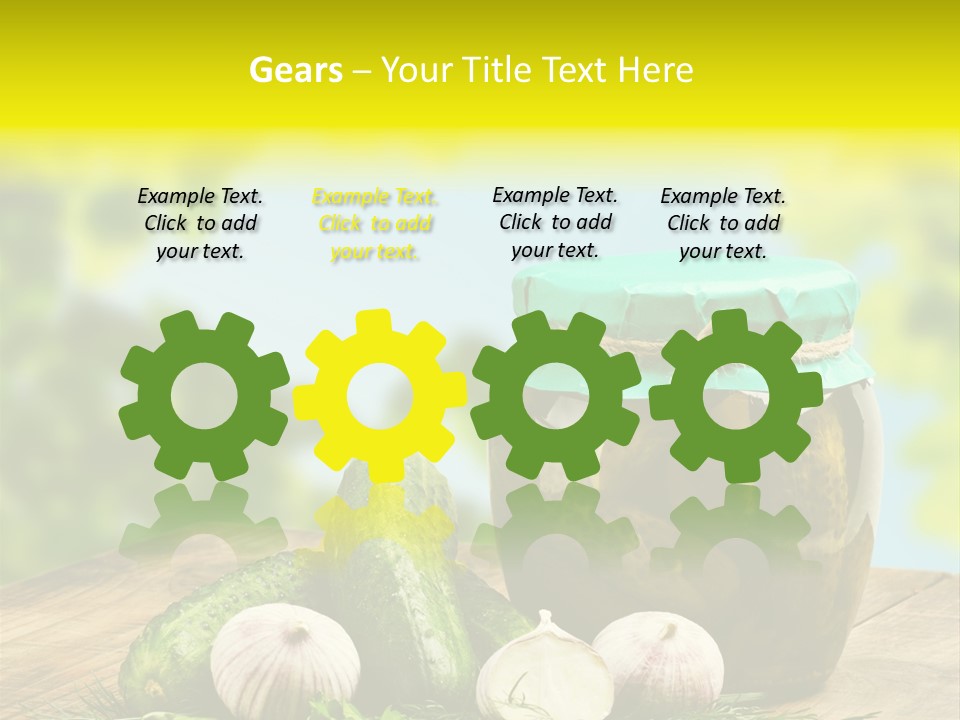 Macro Condiment Kitchen PowerPoint Template