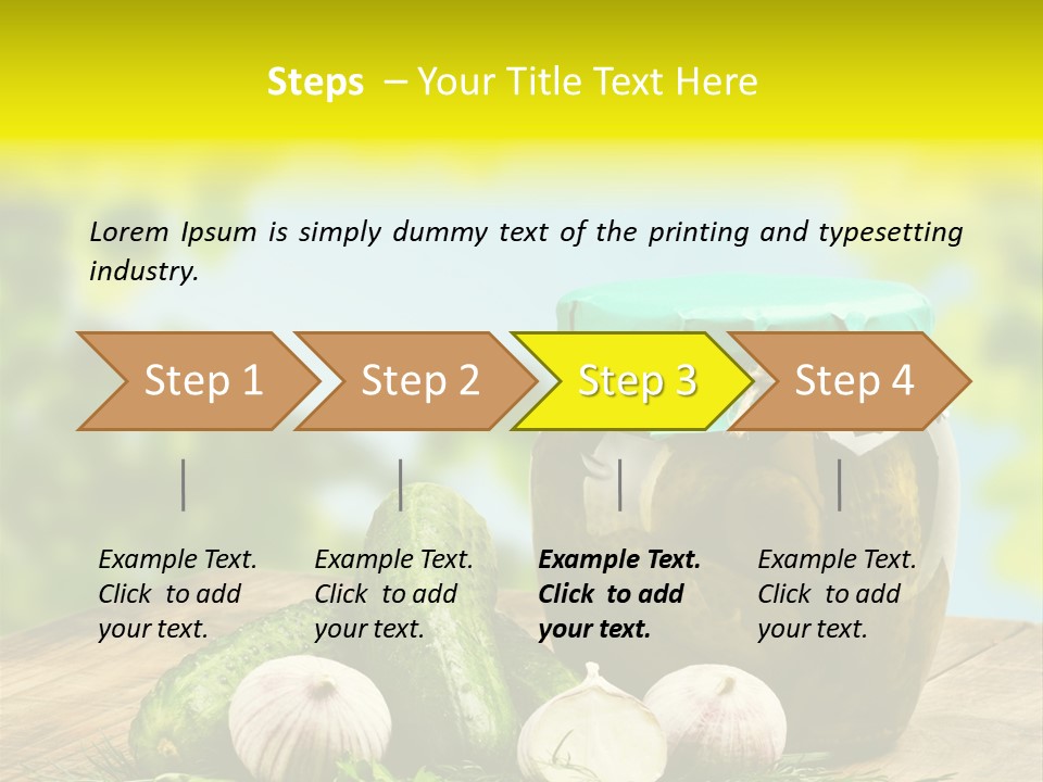 Macro Condiment Kitchen PowerPoint Template