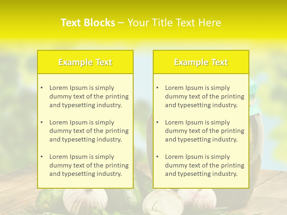 Macro Condiment Kitchen PowerPoint Template
