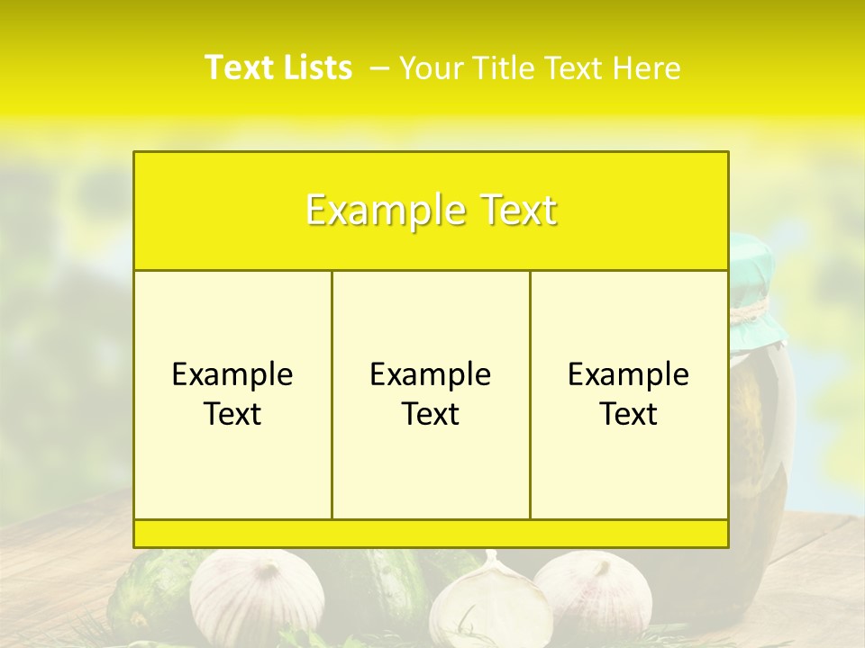 Macro Condiment Kitchen PowerPoint Template