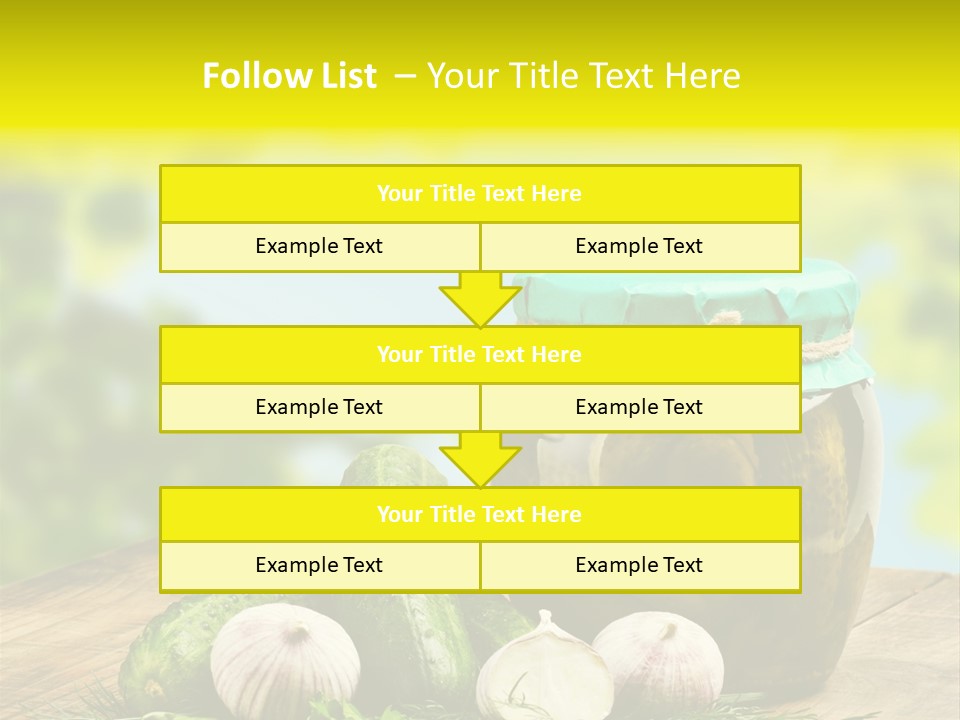 Macro Condiment Kitchen PowerPoint Template