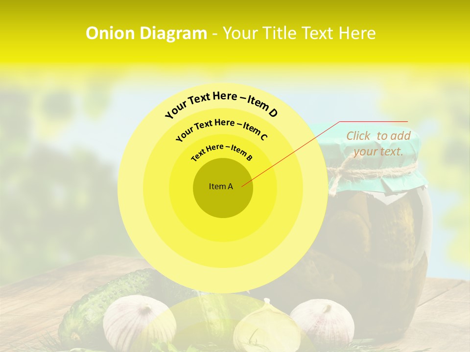 Macro Condiment Kitchen PowerPoint Template