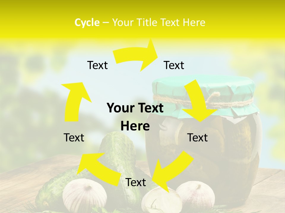 Macro Condiment Kitchen PowerPoint Template