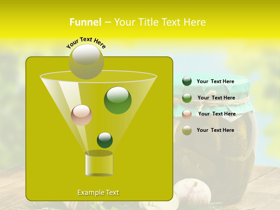 Macro Condiment Kitchen PowerPoint Template