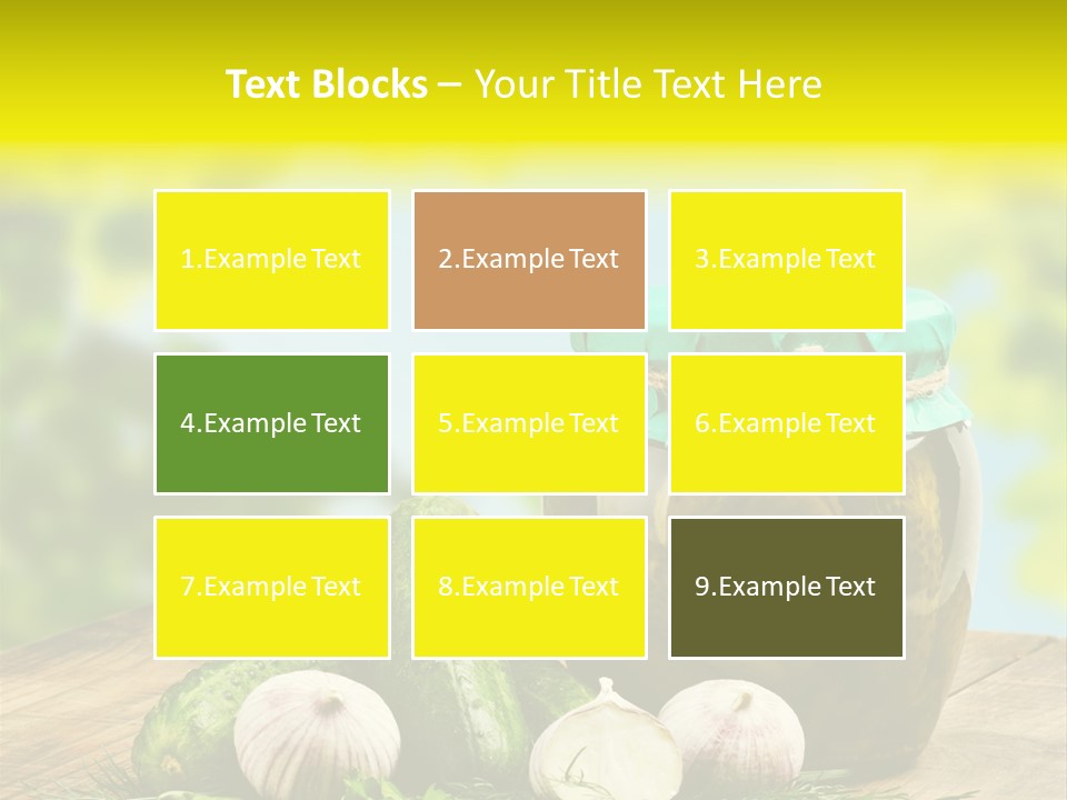 Macro Condiment Kitchen PowerPoint Template