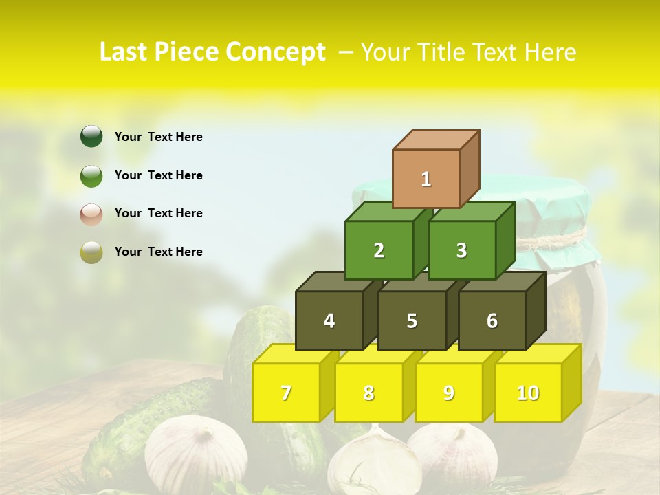 Macro Condiment Kitchen PowerPoint Template