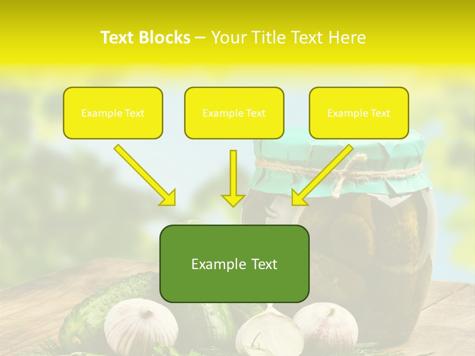 Macro Condiment Kitchen PowerPoint Template