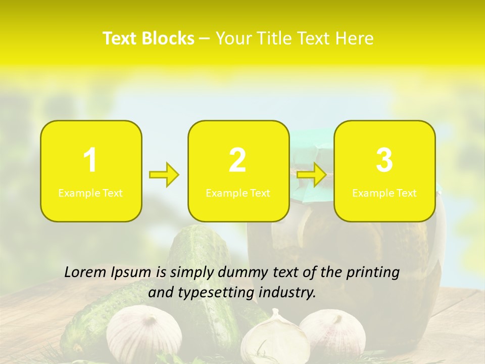 Macro Condiment Kitchen PowerPoint Template
