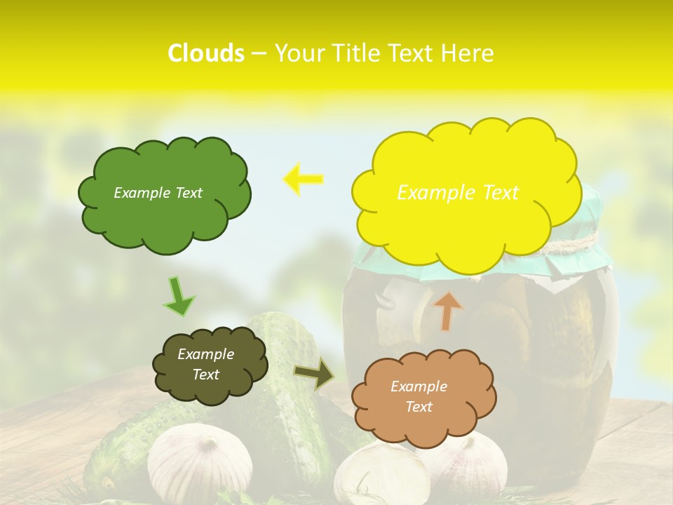 Macro Condiment Kitchen PowerPoint Template