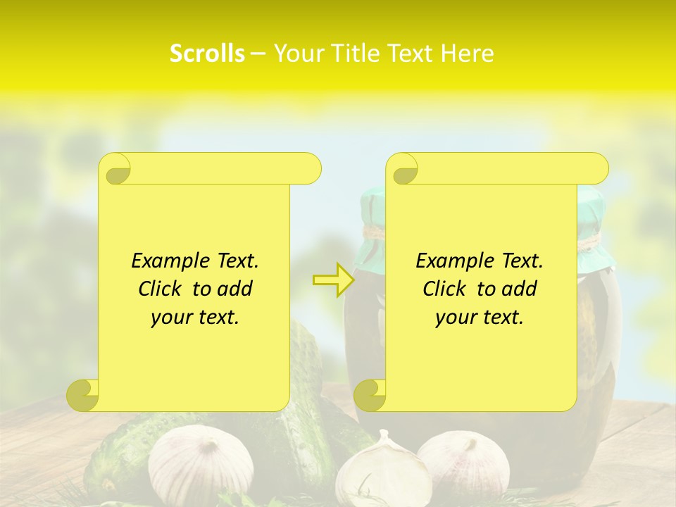 Macro Condiment Kitchen PowerPoint Template