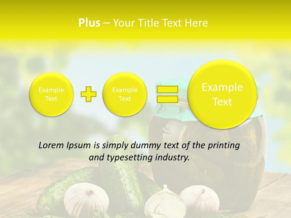 Macro Condiment Kitchen PowerPoint Template