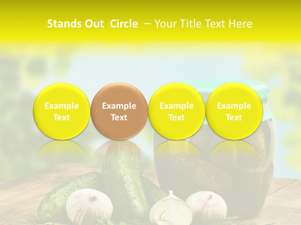 Macro Condiment Kitchen PowerPoint Template