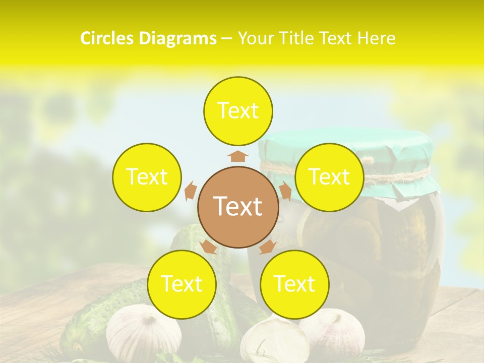 Macro Condiment Kitchen PowerPoint Template