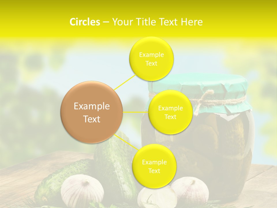 Macro Condiment Kitchen PowerPoint Template