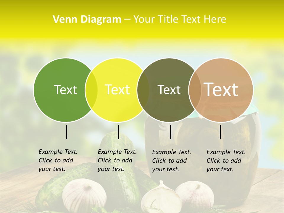 Macro Condiment Kitchen PowerPoint Template