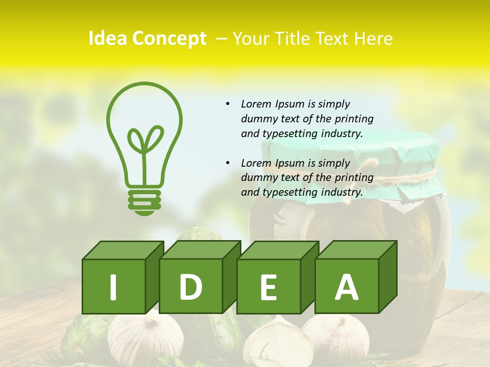 Macro Condiment Kitchen PowerPoint Template