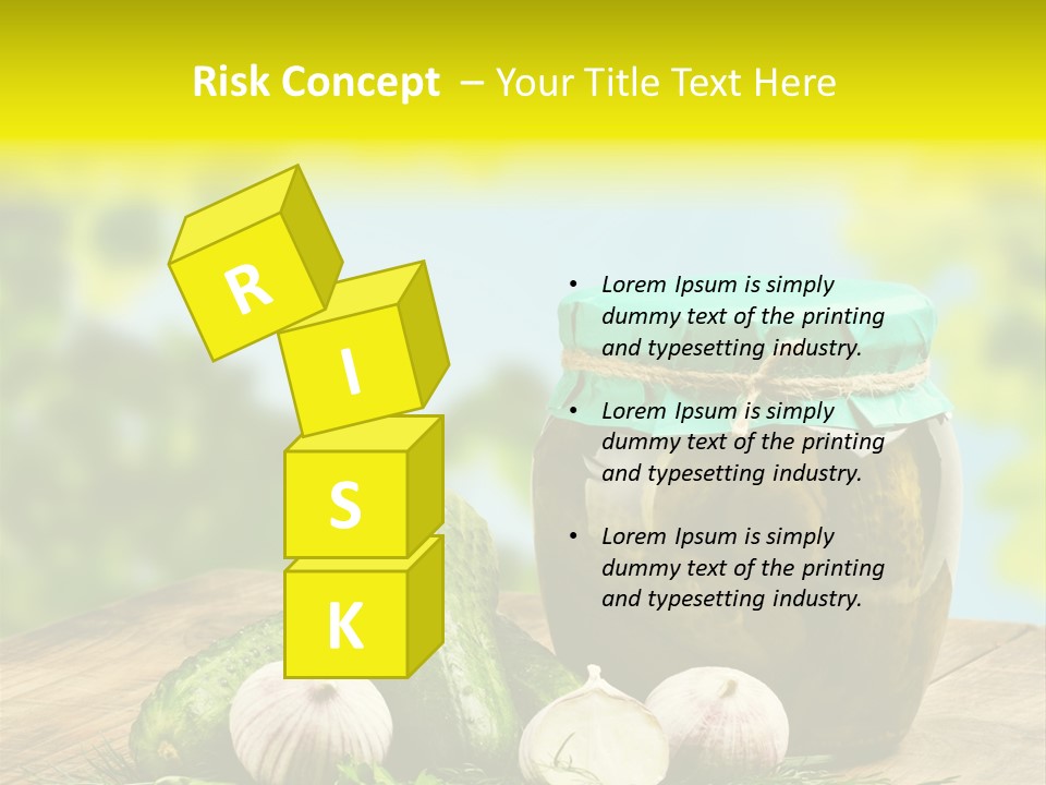 Macro Condiment Kitchen PowerPoint Template