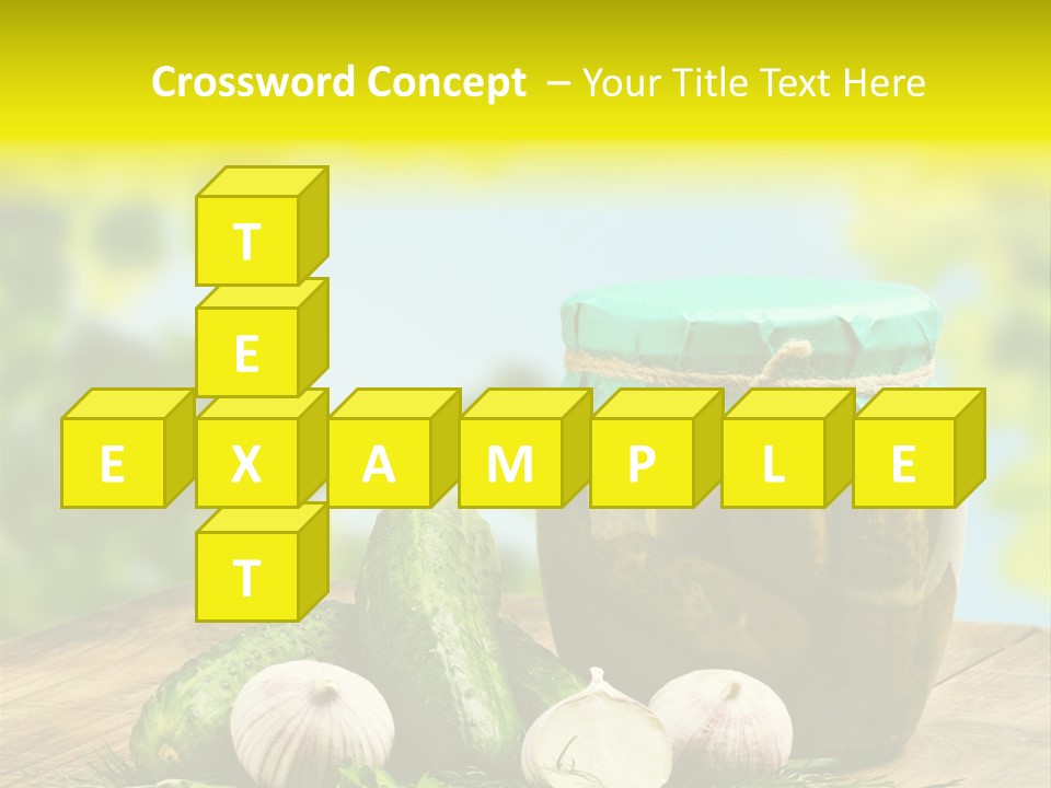 Macro Condiment Kitchen PowerPoint Template