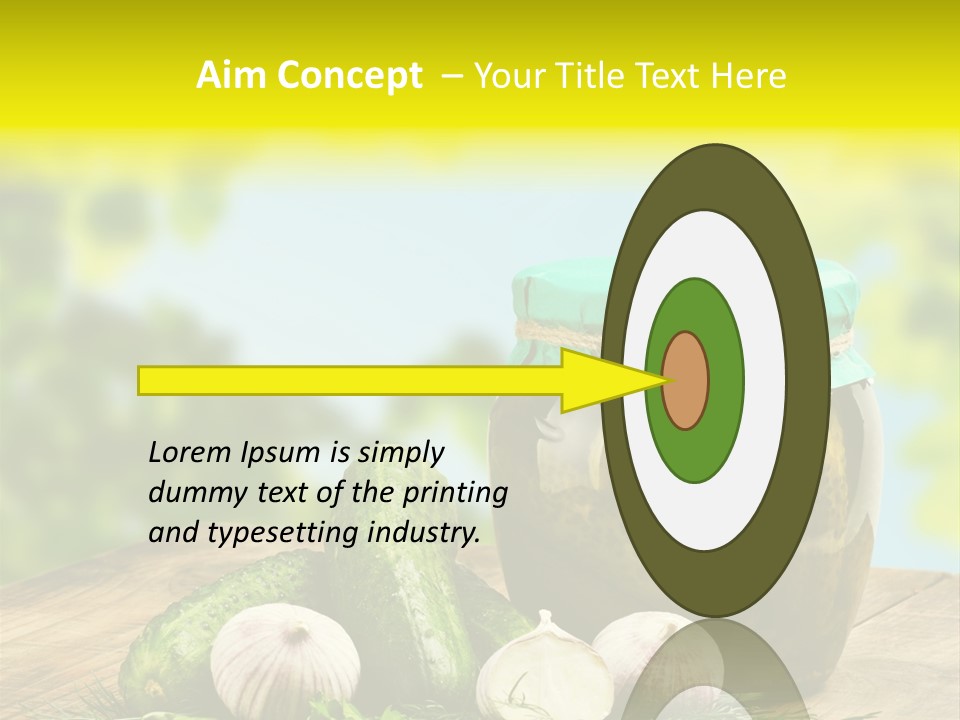 Macro Condiment Kitchen PowerPoint Template