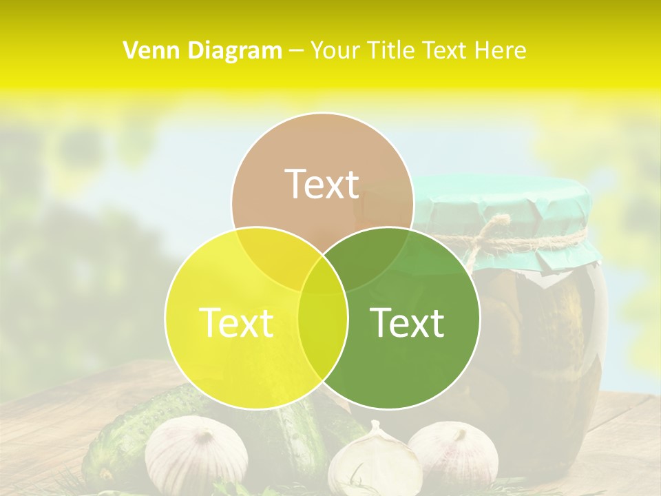 Macro Condiment Kitchen PowerPoint Template