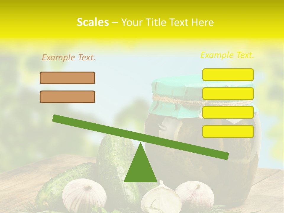 Macro Condiment Kitchen PowerPoint Template