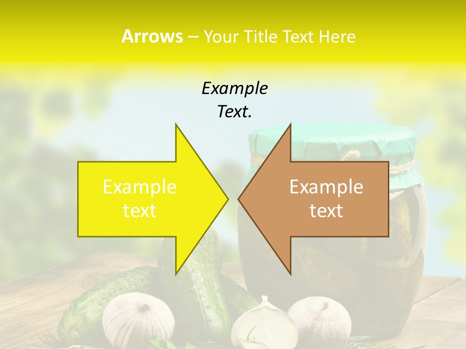 Macro Condiment Kitchen PowerPoint Template