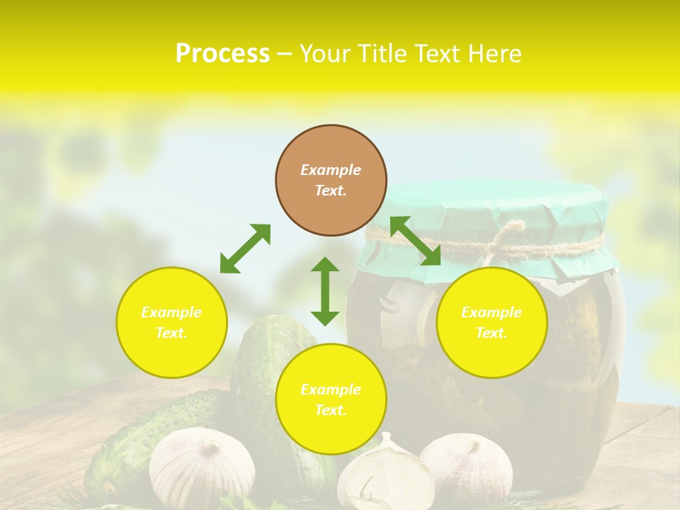 Macro Condiment Kitchen PowerPoint Template