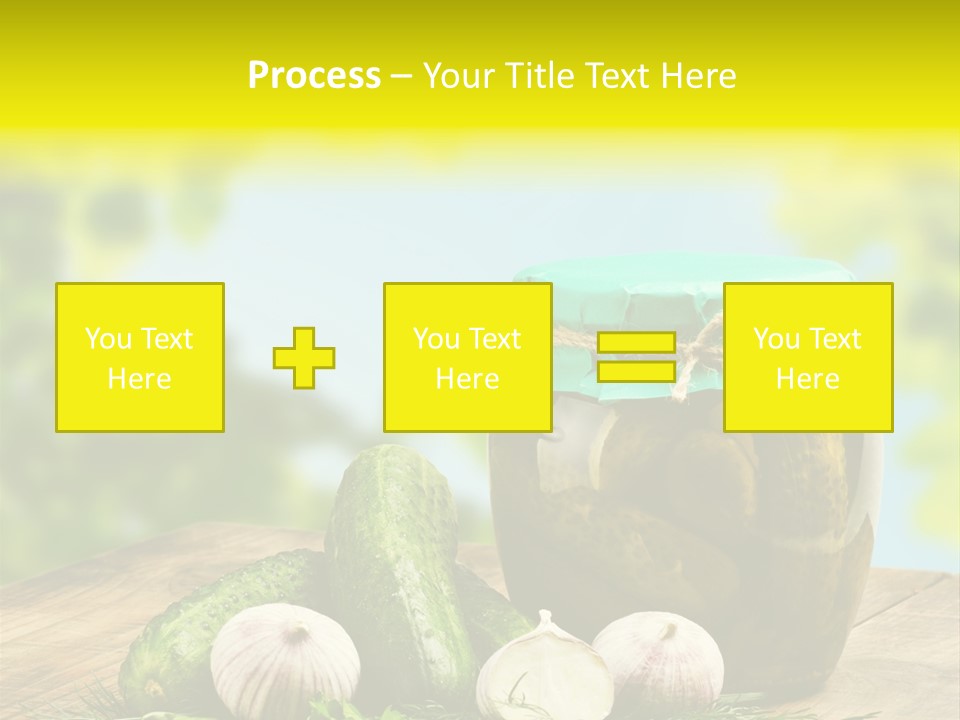 Macro Condiment Kitchen PowerPoint Template