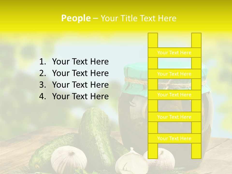 Macro Condiment Kitchen PowerPoint Template