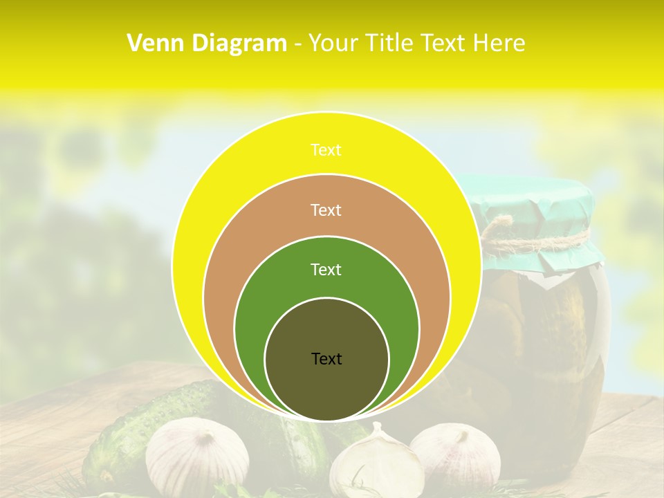 Macro Condiment Kitchen PowerPoint Template